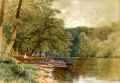 Rowboats for Hire Alfred Thompson Bricher Fluss